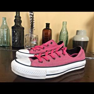 Pink Converse Low Top Sneakers